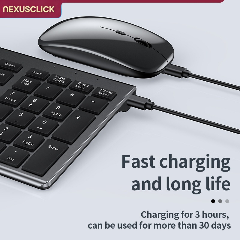 NexusClick Wireless Keyboard M - Gaming Keyboard That Is Quiet recension och pris
