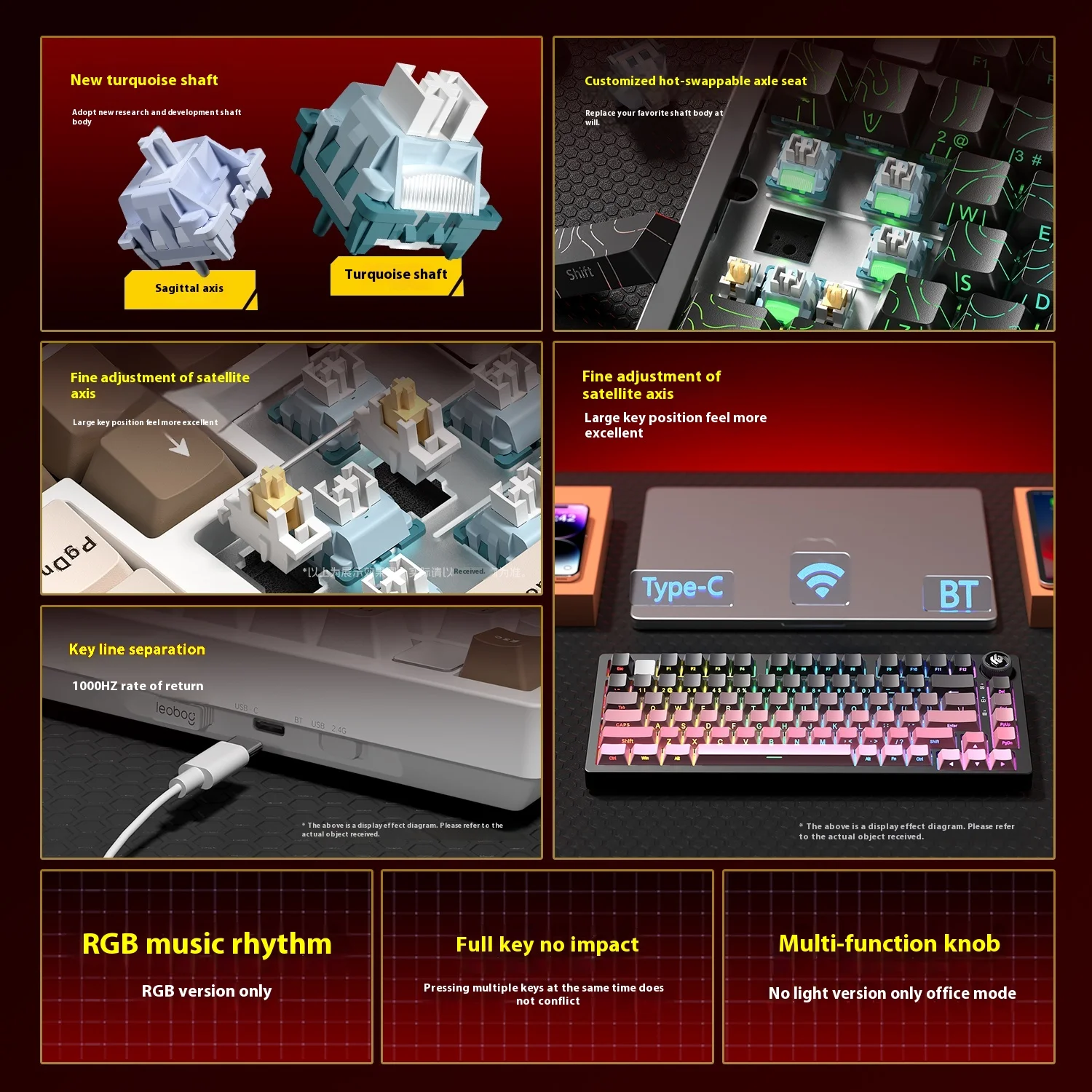 NEW Leobog Hi75C Hi75C Pro Alu - Gaming Keyboard Mini Mechanical recension och pris