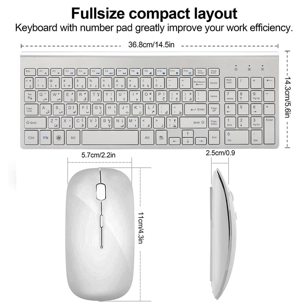 Arabic Enghish Character Slim  - Gaming Keyboard Mobile recension och pris