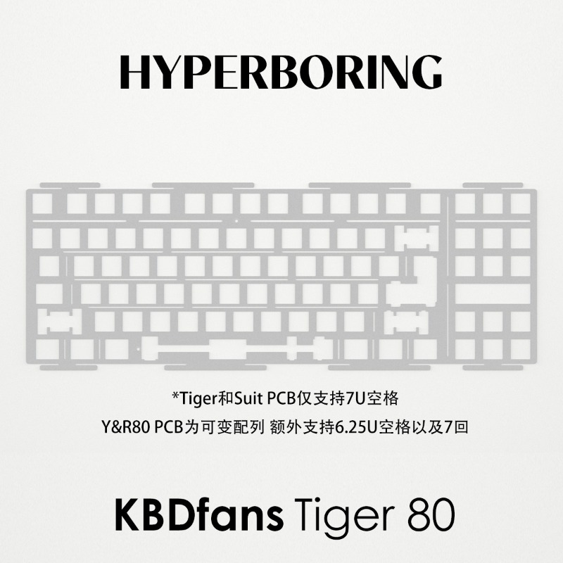 HYPERBORING Tiger80 Keyboard P - Gaming Keyboard Ergonomic recension och pris