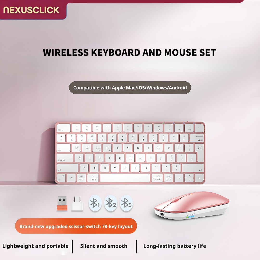 NexusClick Ultra Slim Wireless - Gaming Keyboard That Is Quiet recension och pris