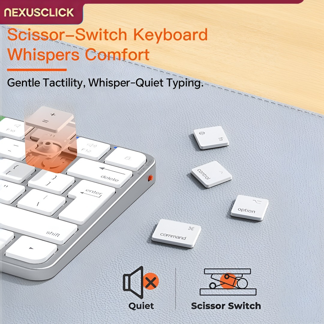 NexusClick Ultra Slim Wireless - Gaming Keyboard That Is Quiet recension och pris