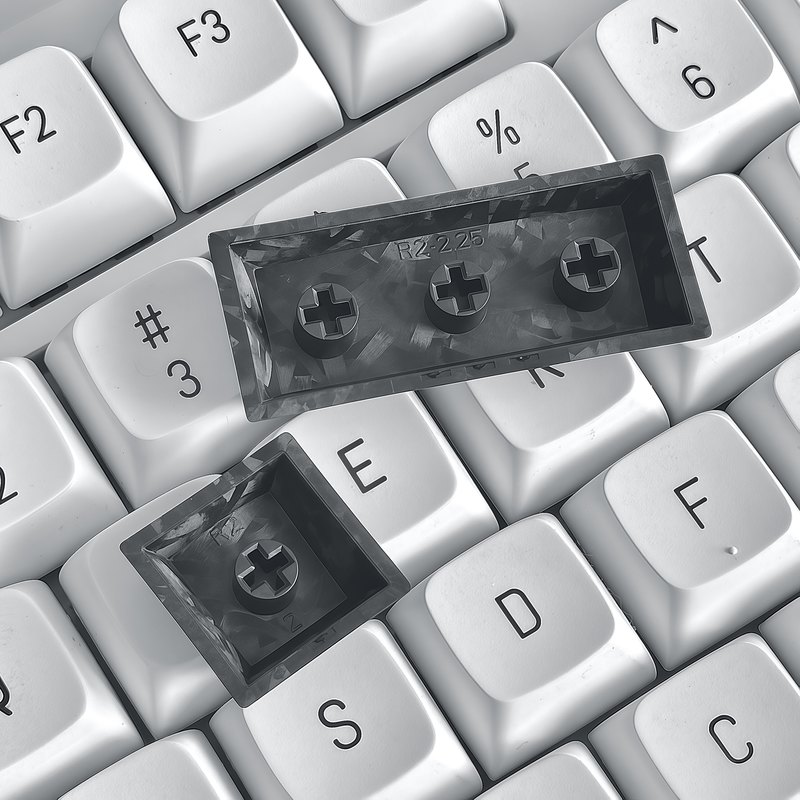 Black Carbon Fiber Keycaps 1pc - Keyboard Gaming Black recension och pris