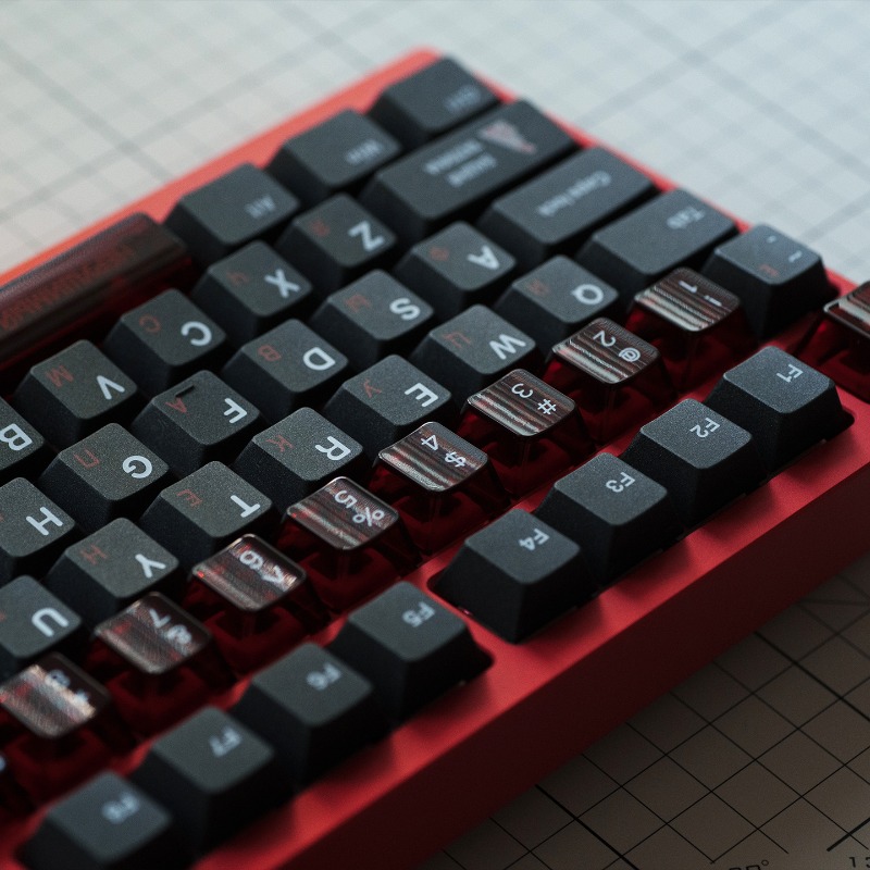 Soviet Black Theme Keycaps Set - Keyboard Gaming Black recension och pris