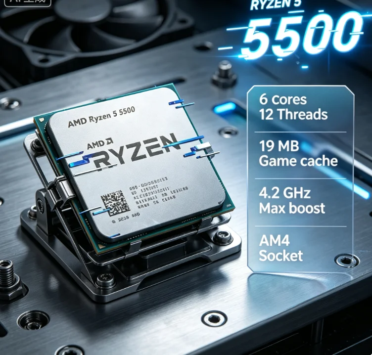 AMD Ryzen 5 5500 Studio Multi  - Amd Cpu Ryzen 5 recension och pris