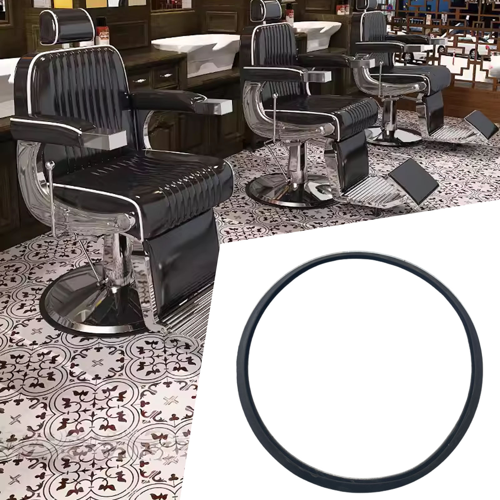Barber Chair Rubber Base Ring  - Gasket Mount Kit recension och pris