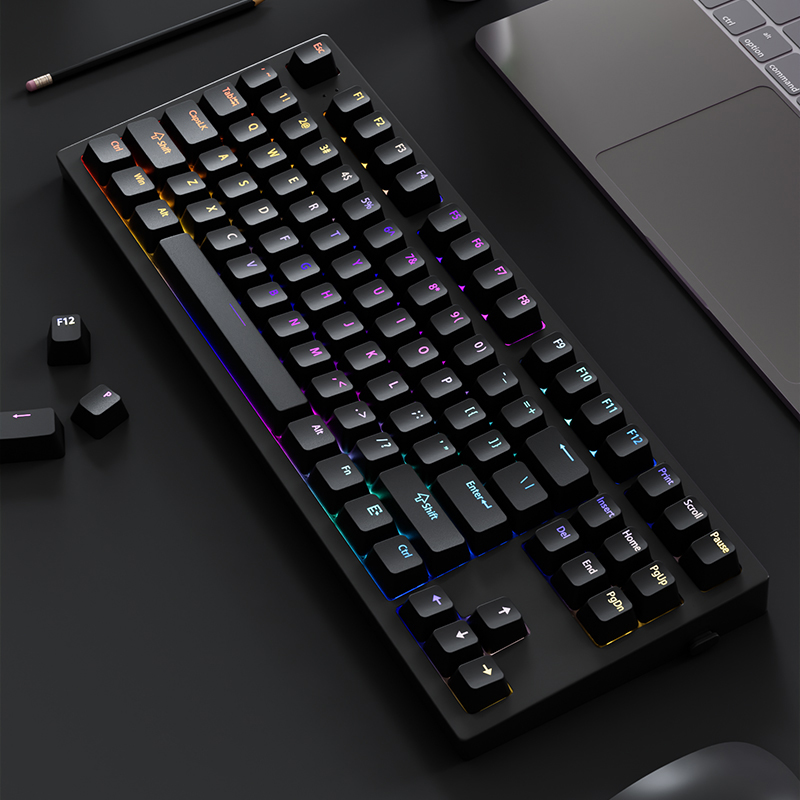 130+ Keys Black Custom Double  - Keyboard Gaming Black recension och pris